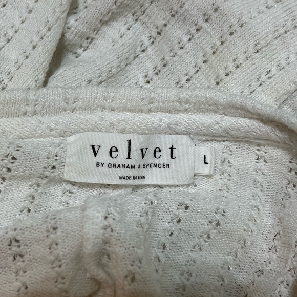 Velvet by Graham and Spencer white Sweater - Picture 3 of 4